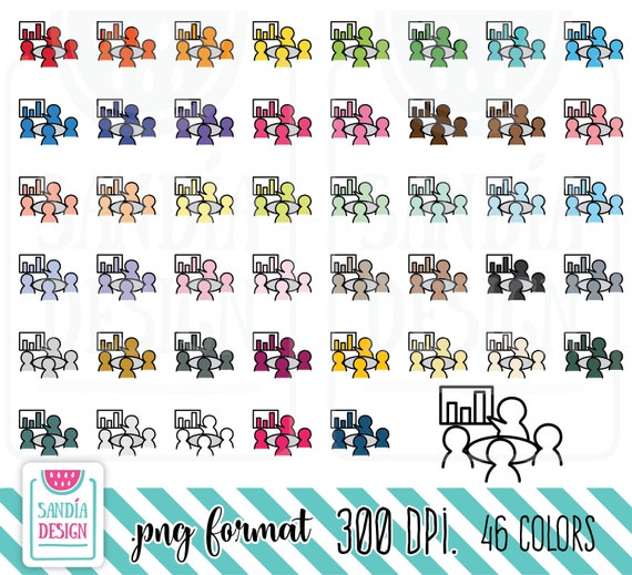 46 Doodle Meeting Clipart Personal And Comercial Use Etsy