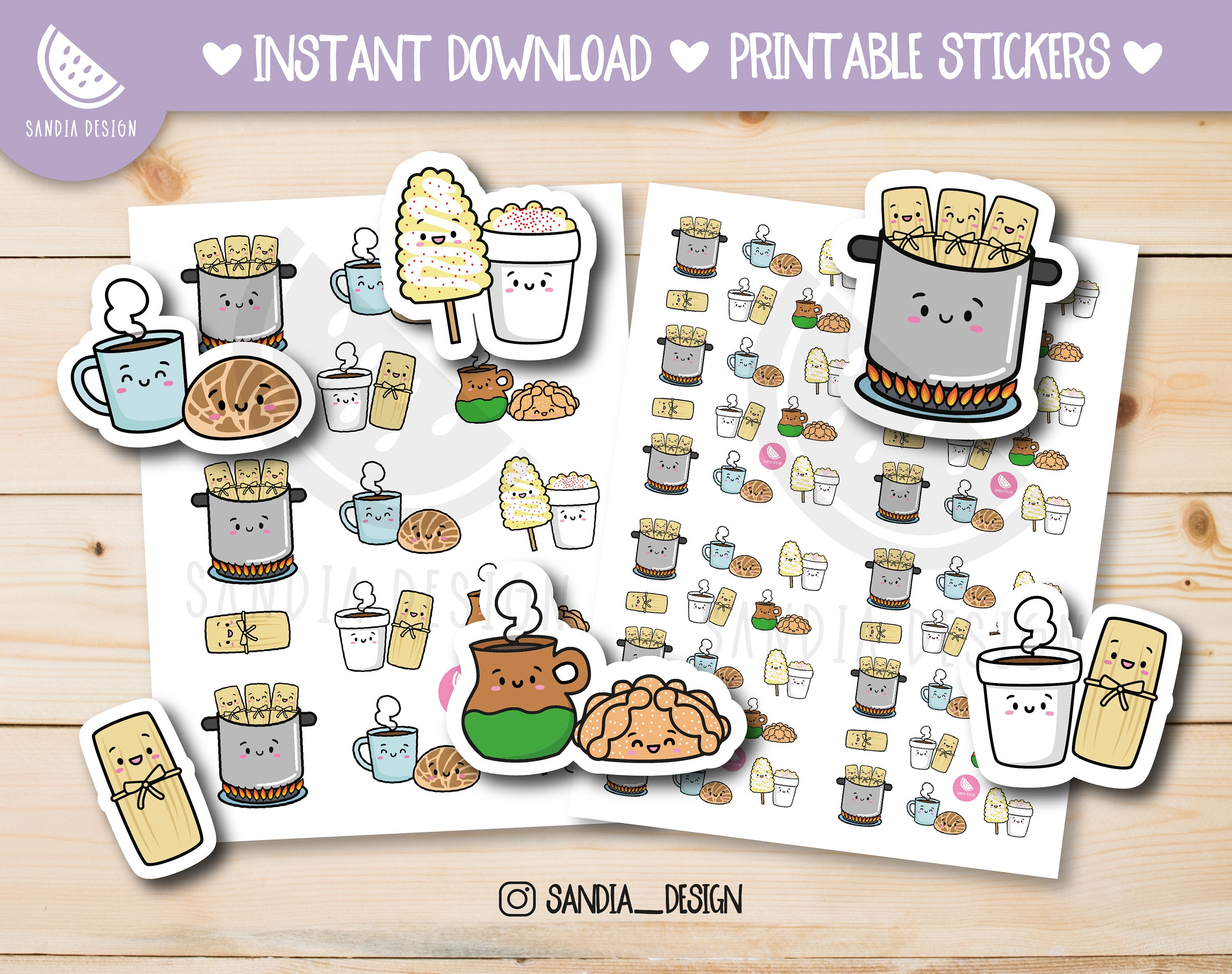 Food Stickers, Icon Stickers