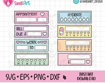 Functional Tracker Bundle, EPS, SVG, PNG, Dxf, outline, personal and commercial use