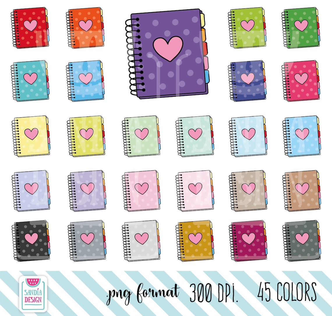 45 Doodle Planner Clipart. Agenda Clipart. Personal and Etsy