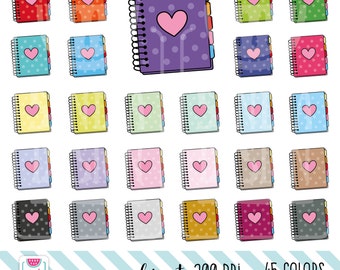 45 Doodle Planner Clipart. Agenda Clipart. Personal and comercial use.