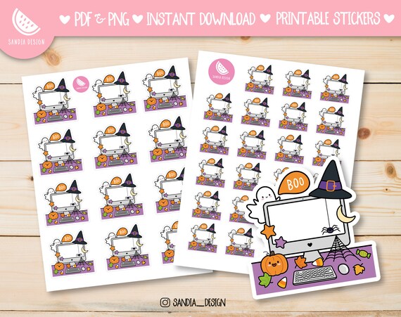 Printable Stickers Sheet Printable Planner Stickers. Doodle - Etsy