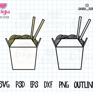 Doodle Take Out, SVG, PNG, Psd, konspekt, do użytku osobistego i komercyjnego