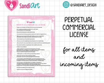 Perpetual Commercial License, No Credit Required, Please buy separately from your products.