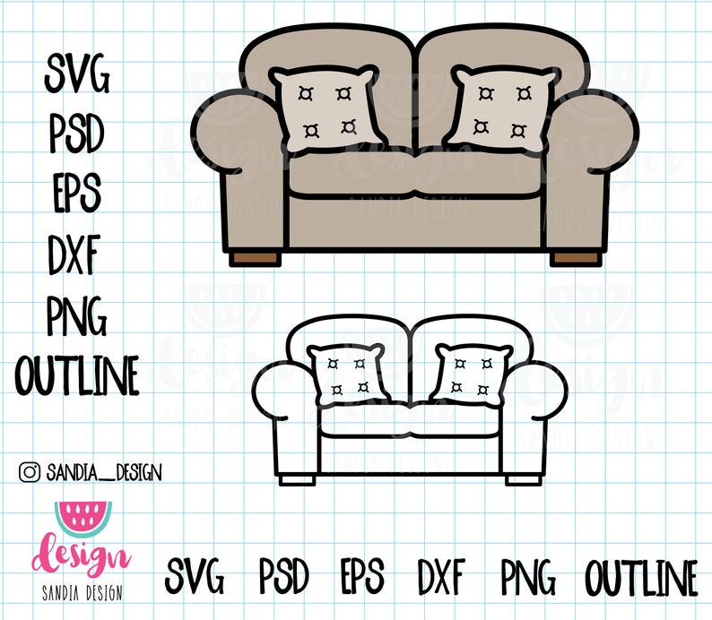Download Svg Outline Png Doodle Sofa Personal And Comercial Use Psd Clip Art Art Collectibles Jewellerymilad Com
