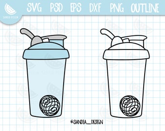 Doodle Bottle Shaker, SVG, PNG, Psd, outline, personal and comercial use