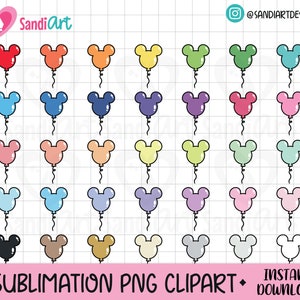 Mausohren Ballons, PNG, Mehrfarbige Clipart, Sublimation PNG