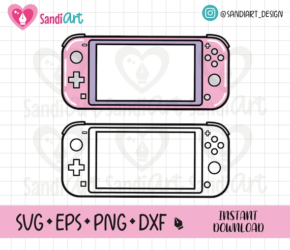 Doodle Switch Controller, EPS, SVG, PNG, Outline, Dxf Doodle Switch Controller, EPS, SVG, PNG, Outline, Dxf