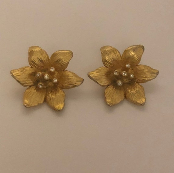 Vintage Norma Jean flower burst earrings, Norma Je