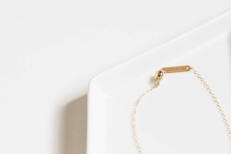 Miniature Terrarium Necklace // A Wearable Organic Ecosystem 14K Gold Filled Chain SHORT with Magnetic Clasp image 3