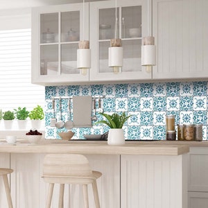 24 pack vintage traditional Mexican Tiles Decals bathroom stickers mixed Tiles for walls Kitchen home decor SB49