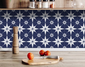 Tile stickers peel and stick backsplash stickers 24 Tiles Decals Tiles Stickers mixed Tiles for walls Kitchen Bathroom B12