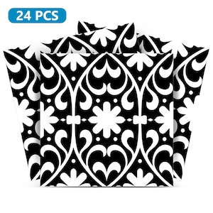 Bathroom Decals peel and stick backsplas stickers 24 Tiles Decals Tiles Stickers mixed Tiles walls Kitchen Stairs Fireplace Office B15