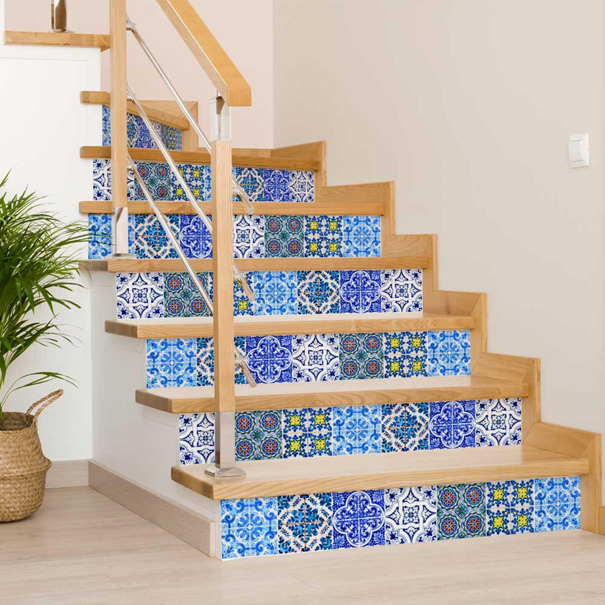 Sticker Tile Designs Tile Stickers 24 Tiles Decals Tiles Stickers Mixed Tiles for Walls ...