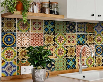 Abziehbare und klebbare Fliesenaufkleber, Küchenaufkleber, Badaufkleber, Treppenfliesenaufkleber, Kaminaufkleber, Wandaufkleber