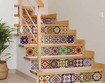 Calcomanías adhesivas para baldosas, cocina, baños, escaleras, chimeneas y paredes.