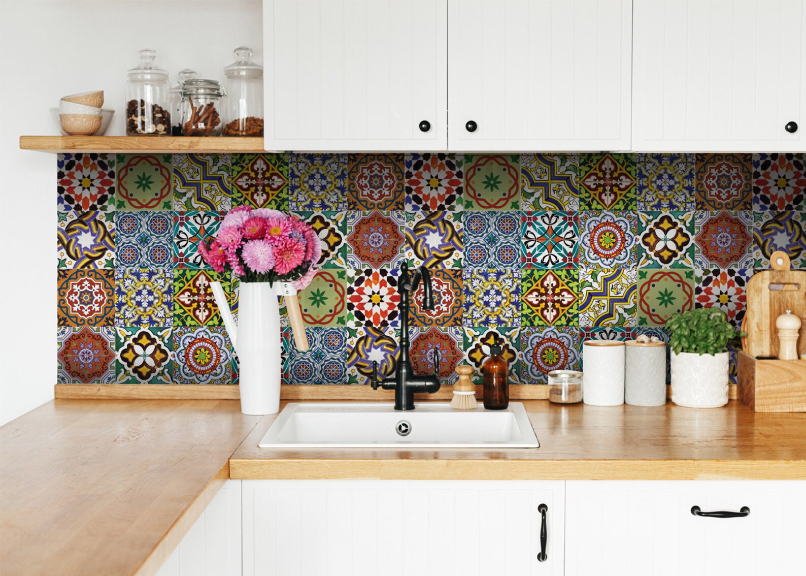 Kitchen Tile Sticker Set of 24 Decals Tiles for Bathroom Home Etsy Australia