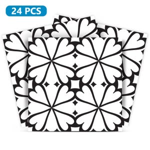 24 tile stickers Talavera style stickers for walls Kitchen bathroom Stair decals BKW7