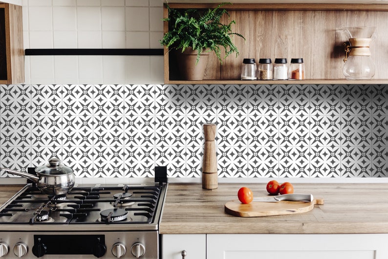 Stairs design modern peel and stick backsplas stickers 24 Tiles Decals Tiles Stickers Tiles for walls Kitchen Bathroom fliesenaufkleber B42