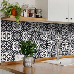 peel and stick backsplas stickers 24 Tiles Decals Tiles Stickers mixed Tiles for walls Kitchen Bathroom fliesenaufkleber B41