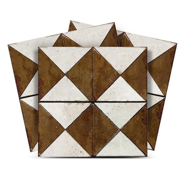 Rustic brown tile ideas for warm Tile Self-adhesive tiles Peel and stick stair treads Vintage tile Kitchen Trends brown tile backsplash R152