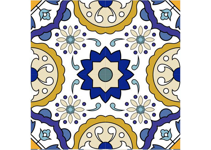 Spanish Tile Fliesenaufkleber Set Of 24 Tiles Decals Stickers For Walls Kitchen Bathroom A6