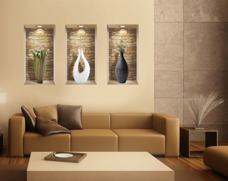 3D Wall Art Niche Sticker Set 3D Wall Decor Wall Decals Etsy