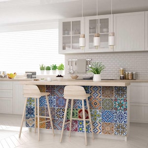 tile stickers 24 Tiles Decals Tiles Stickers mixed Tiles for walls Kitchen Bathroom fliesenaufkleber HA2