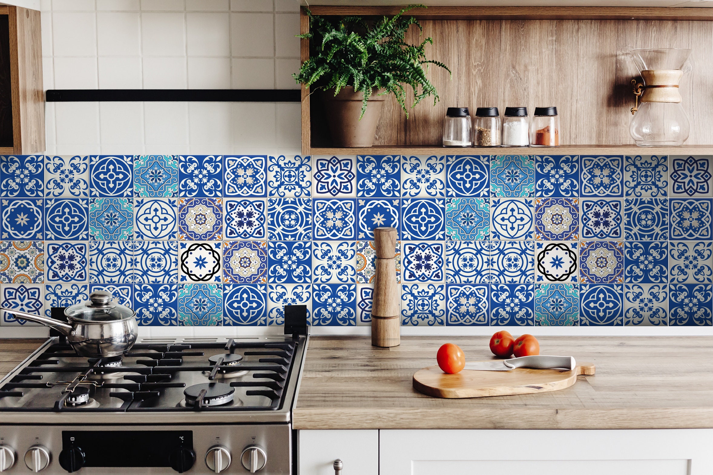 Set van 24 tegels Decals tegels stickers gemengd tegels voor Etsy