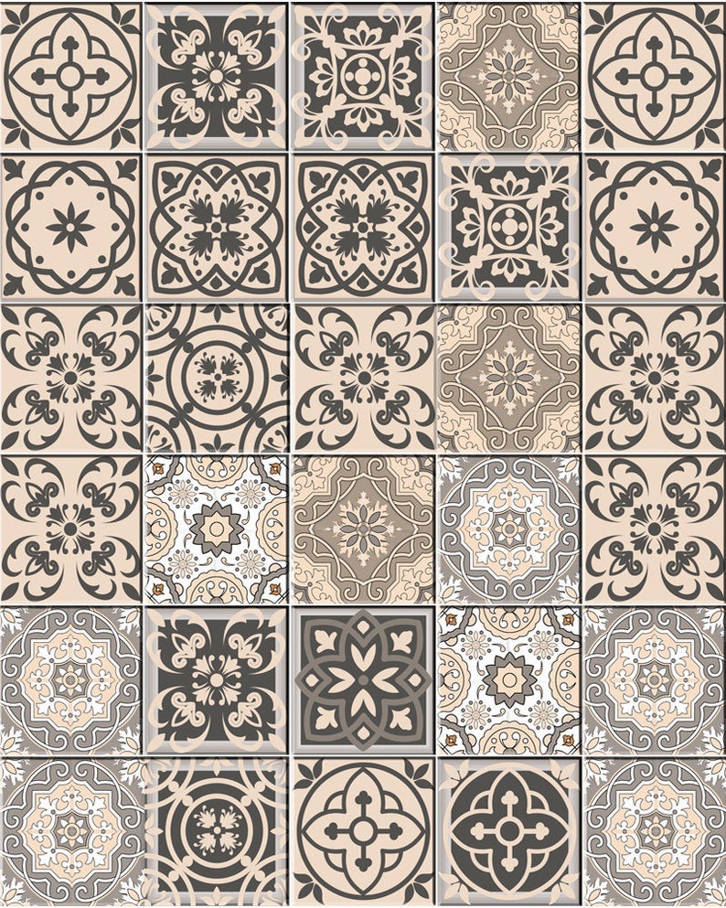 Carrelage stickers Ideas Bathroom Tile Sticker Set of 24 Tiles Etsy