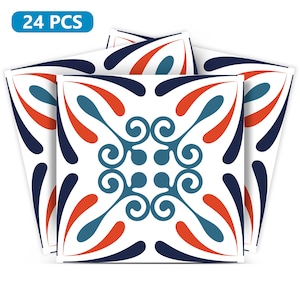peel and stick backsplas stickers 24 Tiles Decals Tiles Stickers mixed Tiles for walls Kitchen Bathroom fliesenaufkleber K20