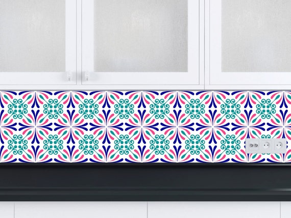 Set of 24 Vintage Traditional Mexican Tiles Decals Bathroom | Etsy