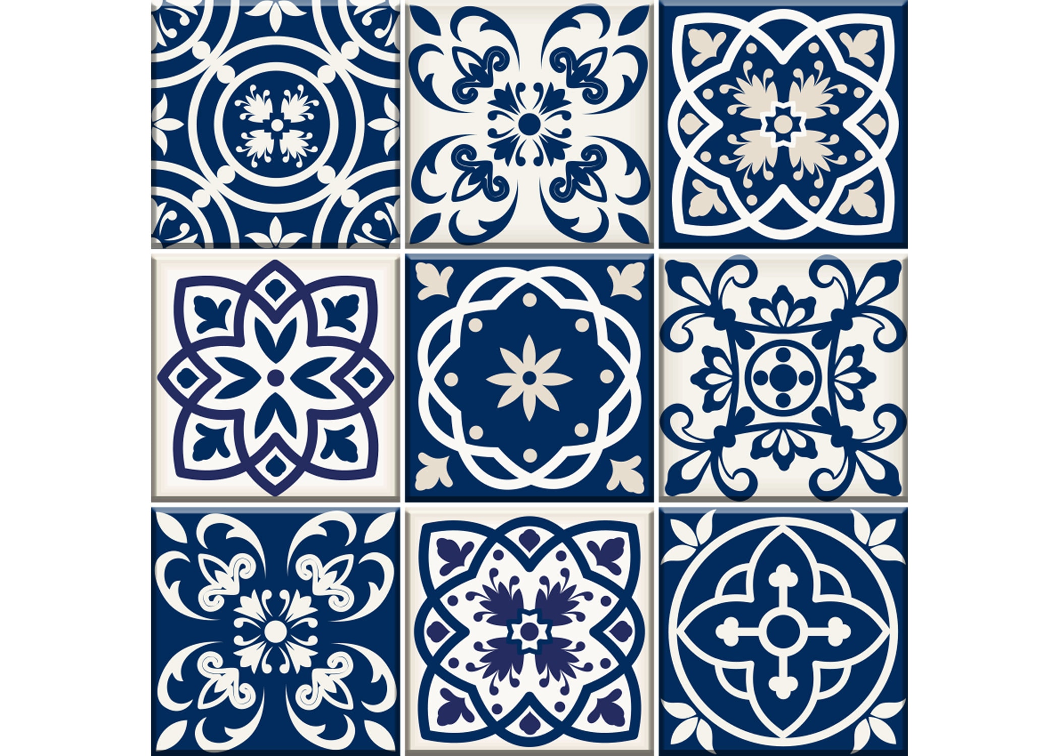 Tile stickers design 24 pcs home decor peel & stick SB9 Etsy