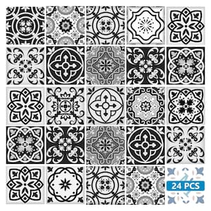 peel and stick backsplas stickers 24 Tiles Decals Tiles Stickers mixed Tiles for walls Kitchen Bathroom fliesenaufkleber SB15
