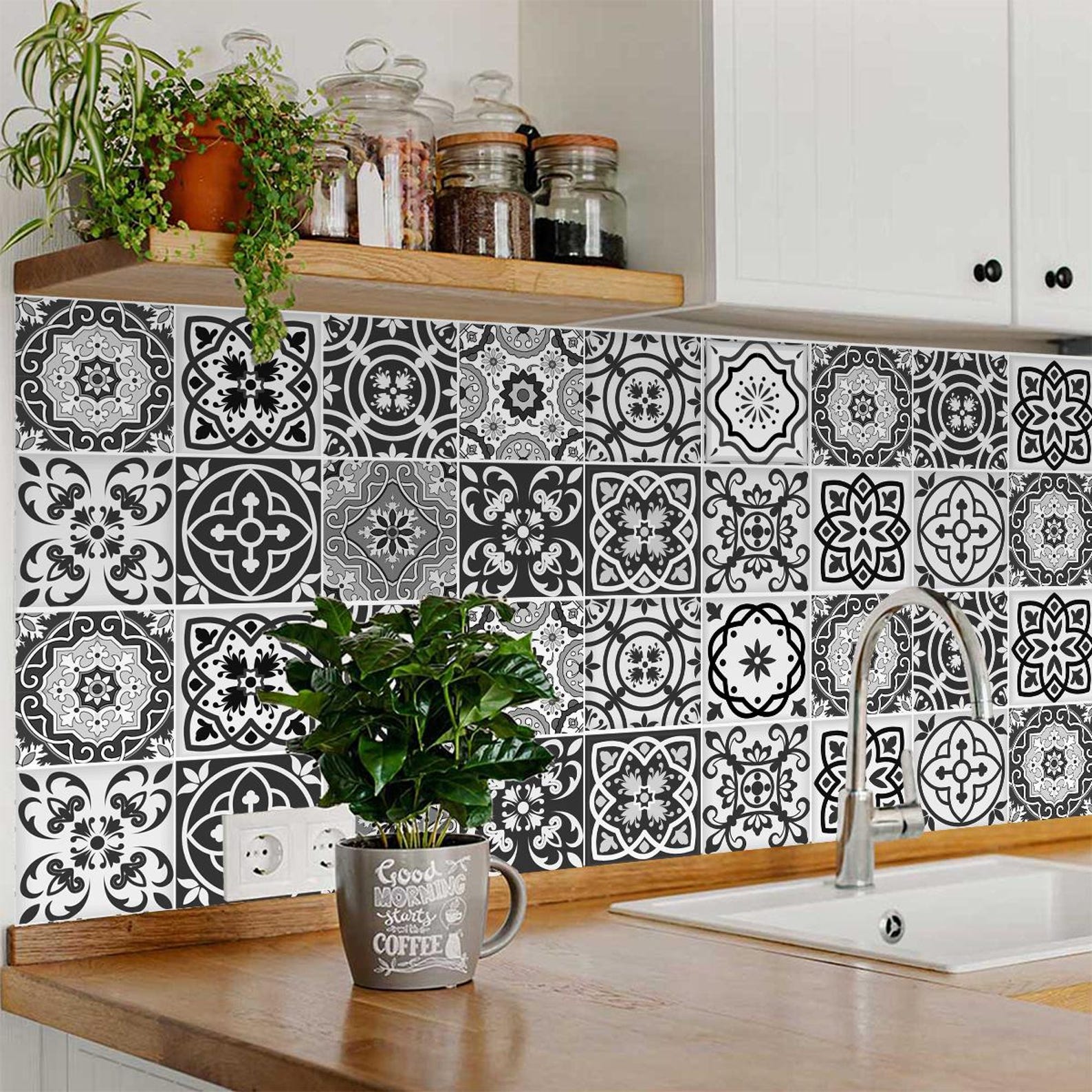 Sticker Set, DIY Ideas Decor Vinyl Stickers, Wall Stickers, Tile