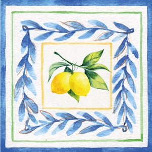 Lemon tree tile stickers peel and stick