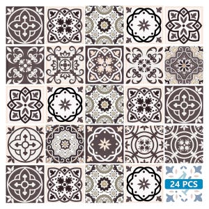 NEW Home decor Ideas Talavera Bathroom Tile Sticker Set of 24 Tiles decal mixed Tiles for walls Kitchen home decoration Mexican tile SB26