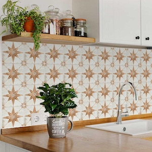Floor tile backsplash DIY Mi Alma tile stickers peel and stick floor tile peel and stick wallpaper