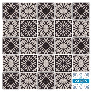 Fireplace Decals peel and stick backsplash stickers 24 Tiles Decals Tiles Stickers mixed Tiles walls Kitchen Bathroom Living room SB33