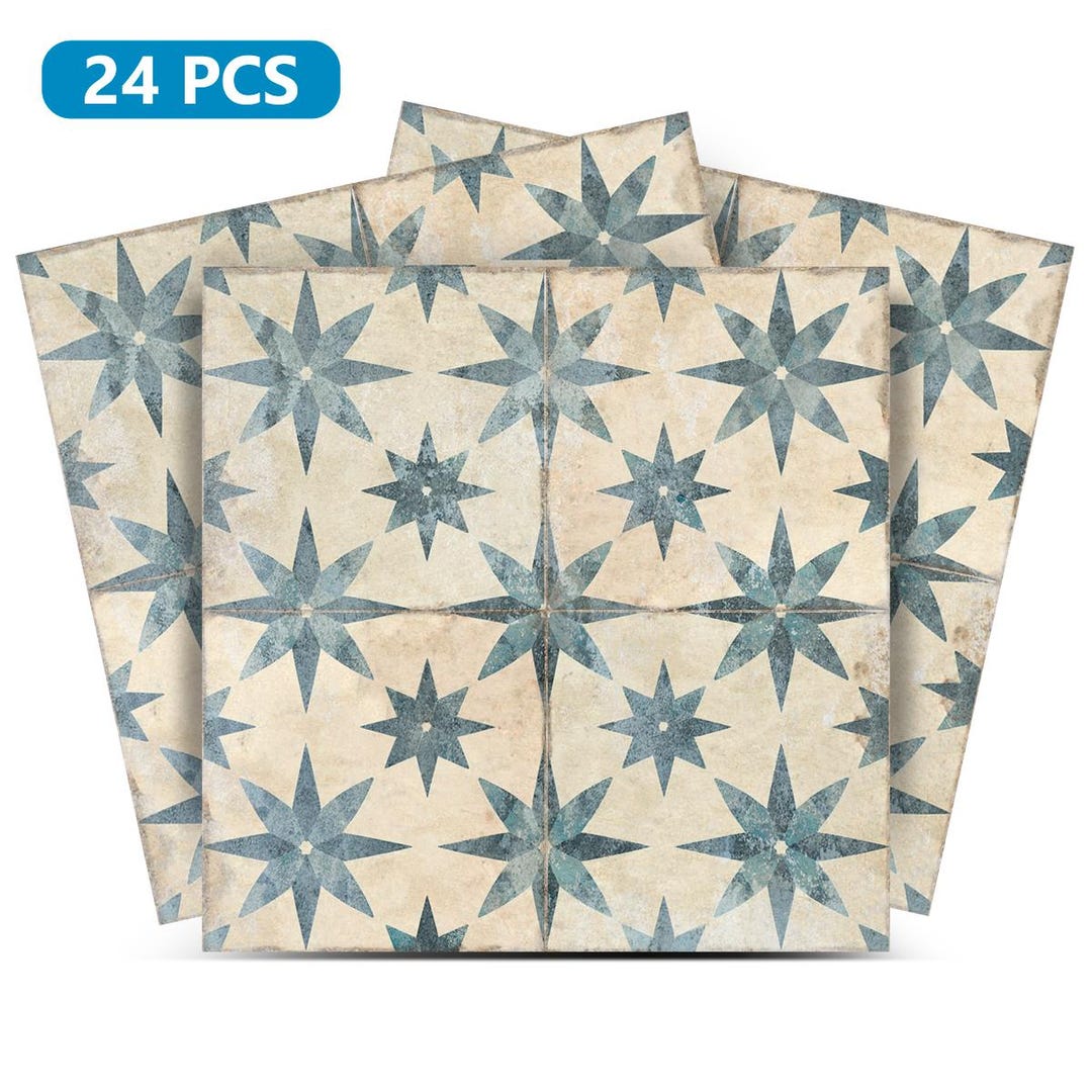 Starts Vintage Peel and Stick Tile Backsplash Decor Idea Opaque Back ...