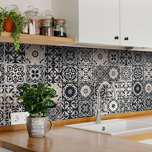 stickers carrelage Tile stickers tile decals carrelage 24 pcs traditonel wall art decor bathroom decals stickers Stickers carrelage SB25