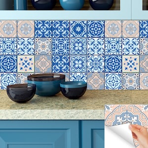 spanish Set of 24 Tiles Decals Tiles Stickers Tiles for walls Kitchen Bathroom SB23