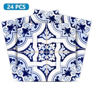 spanish Set of 24 PCS Tiles Decals Tiles Stickers Tiles for walls Kitchen Bathroom H22