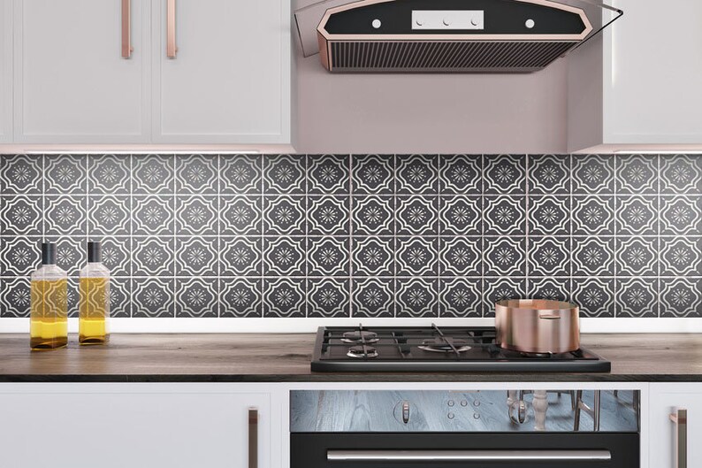 Peel and Stick Tiles Decals Bathroom Stickers Set Mixed Tiles Etsy UK