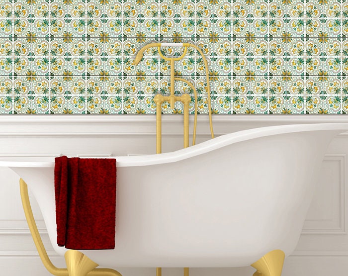 Home Office Decals Peel and Stick Backsplas Stickers 24 Tiles Etsy