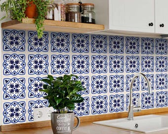 Set of 24 Tiles Decals adhesivo de azulejo Tiles Stickers Tiles for walls Kitchen Bathroom A10