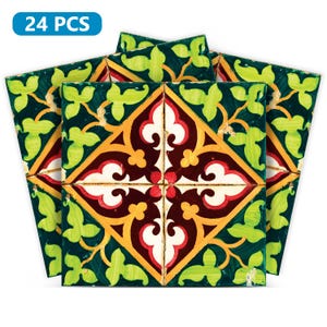 Set of 24 Tiles Decals Tiles Stickers Tiles for walls Kitchen Bathroom tile decals H5