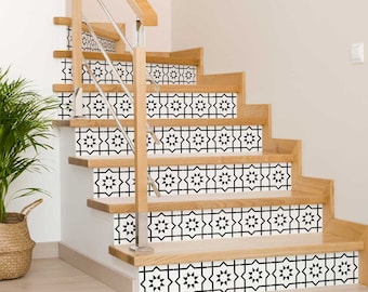 Moscow Tile Peel And Stick Decals - 44-Pack 5.25x5.25 Inch Backsplash Stickers For Kitchen, Bathroom, Stairs - View #3