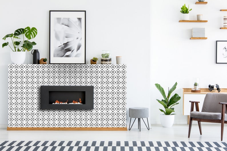 Stairs design modern peel and stick backsplas stickers 24 Tiles Decals Tiles Stickers Tiles for walls Kitchen Bathroom fliesenaufkleber B42