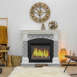 Tile Stickers Black and withe Backsplash peel and stick home decor B43